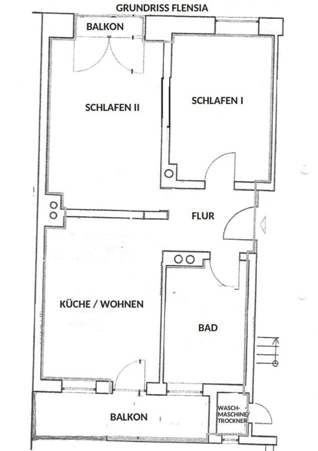 Fewo1846 - Flensia - Geschmackvoll Eingerichtete Wohnung Mit 2 Schlafzimmern Und Balkon Flensburg Exterior foto